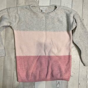 Little white Company (British brand) Sweater. Pink and grey.100% cotton.